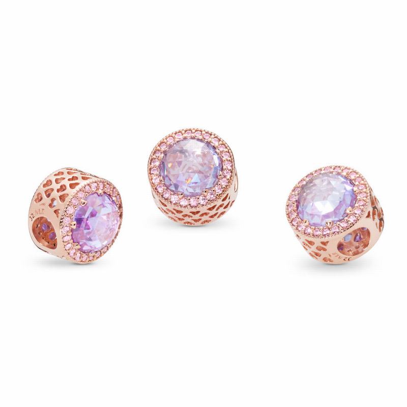 Pandora Rose™ Lavender Radiant Hearts Charm Egypt WD8537064